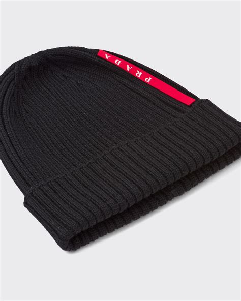 prada beanie black